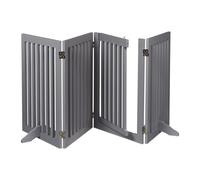 Cancelletto grigio per bimbi a 4 pannelli Cancello di sicurezza pieghevole