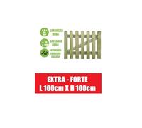 Cancelletto in Legno di Pino con Doghe per Steccato Dimensioni: L 100cm x H 100