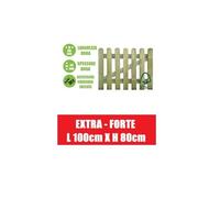 Cancelletto in Legno di Pino con Doghe per Steccato - Dimensioni: L 100cm x H 80