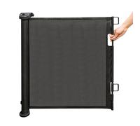 Cancelletto per Bambini Estensibile, 0-180 cm Cancello Barriera Sicurezza Griglia Espandibile per Porte, Scale e Corridoi, Uso Interni ed Esterni, 86 * 180 cm-nero