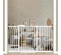 Cancelletto per bambini extra largo da 134,6 a 146,1 cm, per porte e scale, montaggio a pressione, cancello per bambini, chiusura automatica, cancello di sicurezza per bambini e animali domestici,