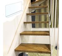Cancelletto per Scale Paracolpi Trasparente Scale Vista, 6/8Pezzi Distanziatori Adesivi Mobili, Barriera Sicurezza Alzate Scale Legno, Copridivano Divano, 50 80 90 100cm(6pcs,W90xH20cm (35x7.9in))
