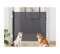 Cancelletto Retrattile Per Scale Per Animali Domestici, Cancelletti In Rete Per Scale Per Animali Domestici, Cancelletti Retrattili Per Scale Da 110/130 Cm Per Cani, Barriera Per Interni Per Cani (L)