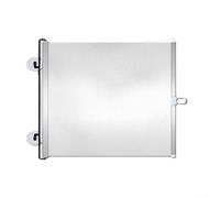 Cancelletto retrattile per scale per animali domestici e bambini, realizzato in tessuto di titanio argento, per barriere di sicurezza interne a soglie della cucina o scale (68 x 125 cm)