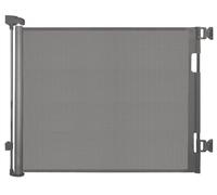 Cancelletto Retrattile per Scale per Cani - Regolabile, Alto e Sicuro per Scale e Porte - Nero Grigio 180 cm - Cancelletto per Animali Domestici per Uso Domestico