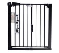 Cancelletto TIAKI nero con prolunga di 7 cm - H 76 cm, P 75 fino a 82 cm