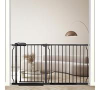 Cancelli per bambini, extra larghi, per scale, porte, montaggio a pressione, senza trapano, cancello per cani e animali domestici, chiusura automatica, cancello di sicurezza per bambini, animali