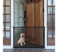 Cancelli per scale per cani portatili 97 x 78 cm cancelli per cuccioli per interni senza foratura in rete cancello per la porta di casa Cancello di sicurezza per animali domestici