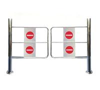 Cancello A Battente Automatico A Rimbalzo Con Molla,Porta D'ingresso A Battente A 1 Via,Porta Di Uscita Automatica A 90° A Battente,Cancello Di Sicurezza D'ingresso In Acciaio Inox(160cmx100cm)