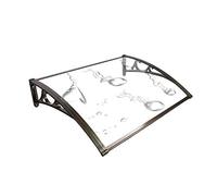 Cancello a battente automatico a rimbalzo, porta unidirezionale in acciaio inox per accesso al negozio, riparo per portico a baldacchino, protezione dalla pioggia per passerelle e portici posteriori