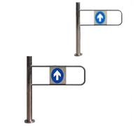 Cancello a Battente Automatico D'accesso, Larghezza 60 70 80 90 100 110 cm | Porta Unidirezionale in Acciaio Inox per Negozi o Magazzini; Varco Universale a Battente Singolo