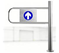 Cancello a battente automatico in acciaio inox Porta a chiusura automatica Cancello unidirezionale a chiusura automatica per supermercati negozi al dettaglio(Right80*100cm)