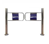 Cancello a Battente Automatico in Acciaio Inox Resistente per supermercati e biblioteche, Porta ad Accesso unidirezionale, cancello con Ingresso a Spinta Manuale (60x97 cm) - Perfetto per so