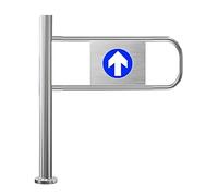 Cancello a battente automatico in metallo per supermercati e biblioteche, barriera di sicurezza a senso unico, resistente, con funzione di rimbalzo, controllo accessi pedonali, 0,8 x 1 m