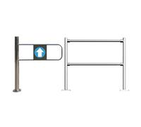 Cancello a Battente Automatico - Porta a Chiusura unidirezionale con Molla, cancello di Sicurezza in Acciaio Inox per supermercati, biblioteche, parchi, Magazzini - 80x100 cm