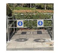 Cancello a battente automatico - Porta d'ingresso in acciaio inox con molla, tornello pedonale manuale, apertura a 90° per supermercati, Progettazione della propulsione(W120cm/47.2in/3.9ft)