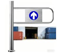 Cancello a battente automatico Porta unidirezionale a chiusura automatica per il controllo degli accessi pedonali Tornello di sicurezza per l'ingresso di negozi commerciali(Left90*100cm)