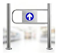Cancello a battente automatico Porta unidirezionale a chiusura automatica per il controllo degli accessi pedonali 100x100 cm per biblioteche negozi centri commerciali(RightColumn80*100cm)