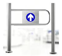 Cancello a battente automatico Porta unidirezionale a chiusura automatica per il controllo degli accessi pedonali 100x100 cm per biblioteche negozi centri commerciali(LeftColumn70*100cm)
