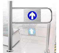 Cancello A Battente Automatico Porta Unidirezionale,Cancello Unidirezionale A Chiusura Automatica,Per Controllo Accessi Pedonali,Controllo Accessi Pedonali,Per Biblioteche Negozi(Left90*100cm)