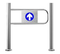 Cancello A Battente Automatico Porta Unidirezionale Magazzino Universale Metallo Industriale Dispositivo Chiusura Sicurezza Durevole Per Supermercati Dettaglio Magazzini(LeftColumn70*100cm)