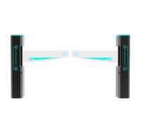 Cancello a Battente con Chiusura Automatica, Cancello di Sicurezza Universale con Trasmissione Vocale, Acciaio Inossidabile per Supermercati, Centri Commerciali, Biblioteche e Negozi