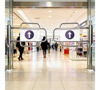 Cancello a Battente con Chiusura Automatica per la Sicurezza degli ingressi, Porta unidirezionale per recinzioni, Ideale per supermercati e Magazzini.
