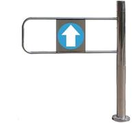 Cancello a Battente di Sicurezza a carico Manuale, cancello Automatico unidirezionale CNG, Adatto per Ingresso di Negozi, biblioteche, mercati, scuole (R, 24x39 Pollici).