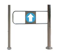 Cancello A Battente Di Sicurezza,Supermercato Acciaio Inossidabile Barricata Porte Di Accesso,Automatico Chiusura Cancello,Porta Metallica Unidirezionale Con Apertura A 90°(Right,65cm/25.6in)