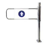 Cancello a battente in metallo a chiusura automatica, cancello di sicurezza per supermercati, magazzini e biblioteche, durevole, porta unidirezionale per un controllo sicuro degli accessi