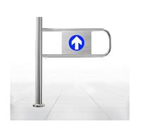 Cancello a battente in metallo resistente per la sicurezza di supermercati e magazzini, porta a chiusura automatica a molla, cancello di sicurezza industriale, barriera di accesso oscillante sinistra