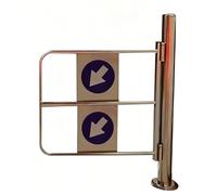 Cancello a Battente Manuale con Funzione di Chiusura Automatica, Porta di Sicurezza bidirezionale per Ingresso pedonale, barriera in Acciaio Inossidabile con Montaggio su