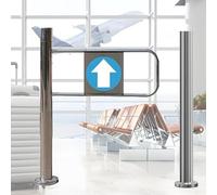 Cancello a battente manuale per ingresso sicuro, apertura a 90 gradi per un facile accesso, ideale per supermercati, negozi e biblioteche
