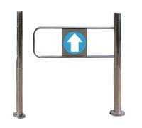 Cancello a battente per ingresso supermercato in acciaio inossidabile, cancelletto di sicurezza a 1 via per portici, fabbriche e parchi, barriera durevole per corridoio (50 × 97 cm) - Facile da