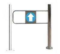 Cancello a battente resistente in acciaio inox per ingresso supermercato 1 via chiusura porta di accesso di grado commerciale 60 x 97 cm (destra) ideale per negozi e biblioteche