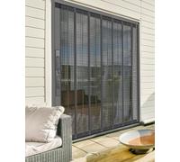 Cancello a fisarmonica retrattile a fisarmonica, a prova di strappo, in alluminio, pieghevole, con serratura, schermo plissettato, per balcone, patio, ingresso (76,2 x 203,2 cm)