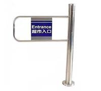 Cancello a molla in acciaio inox, porta d'ingresso OneWay per mercati, biblioteche e negozi panoramici, barriera di sicurezza a cerniera destra, 70 x 97 cm, durevole e sicuro