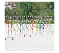 Cancello a scomparsa per traffico - 1,1 m di altezza flessibile pieghevole mobile recinzione con ruote per garage scuola eventi - cancelletto a forbice portatile 1,1 x 5 m colorato sicurezza Ber