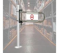 Cancello a Senso Unico Porta a Battente Unidirezionale Ad Apertura Manuale | Barriera di Sicurezza Regolabile con Montaggio su Palo e Collare di Bloccaggio a Due Metà(A,Clamp D 63mm/2.5in)