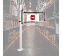 Cancello a Senso Unico Porta a Battente Unidirezionale Ad Apertura Manuale | Barriera di Sicurezza Regolabile con Montaggio su Palo e Collare di Bloccaggio a Due Metà(C,Clamp D 63mm/2.5in)