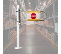 Cancello a Senso Unico Porta a Battente Unidirezionale Ad Apertura Manuale | Barriera di Sicurezza Regolabile con Montaggio su Palo e Collare di Bloccaggio a Due Metà(B,Clamp D 50mm/2in)