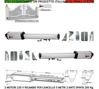 CANCELLO AUTOMATICO 5 MT 2 ANTE MOTORI 220 V RICAMBI COMPATIBILE VDS FADINI FAC