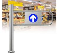 Cancello automatico a battente con molla di rimbalzo - ingresso a 1 via per supermercati, fabbriche, parchi - Cancello di accesso pedonale aperto a 90° manuale, durevole e sicuro
