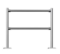 Cancello automatico a battente in metallo per mercati, porta di ingresso e uscita unidirezionale, colore argento, 100 x 100 cm, ideale per negozi, banchi cassiere, accesso al magazzino
