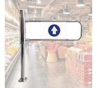 Cancello Automatico a Battente per la Sicurezza dell'ingresso, barriera di Sicurezza a Molla, Porta unidirezionale in Acciaio Inossidabile