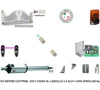 Cancello Automatico da 3,2 Metri Motori Corsa 600 mm 220 V 1 Anta Sblocco Chiave