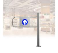 Cancello automatico dell'oscillazione con la struttura divisa, entrata unidirezionale e funzione di chiusura automatica per gli ingressi del magazzino e del negozio