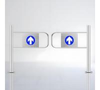 Cancello automatico dell'oscillazione di chiusura dell'acciaio inossidabile per il cancello di importazione dell'esportazione di sicurezza/del corridoio di sicurezza del magazzino del mercato