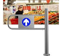 Cancello automatico dell'oscillazione di rimbalzo, 50-100cm, porta d'ingresso dell'oscillazione a 1 via, cancello pedonale aperto a 90 ° manuale per il supermercato, corridoio della fabbrica