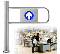 Cancello automatico dell'oscillazione di rimbalzo dell'acciaio inossidabile sicuro Ber per l'ingresso del mercato 90 ° chiusura unidirezionale del disegno caricato per la massima sicurezza e